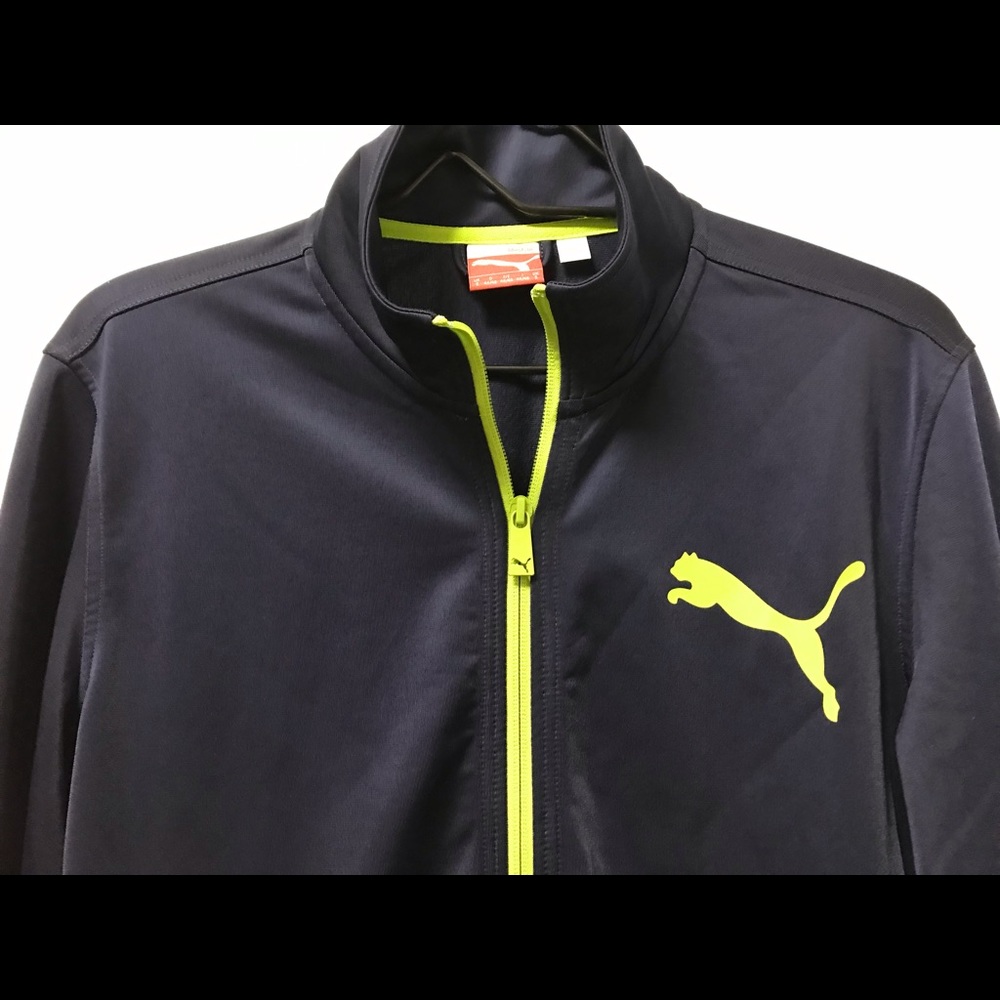 Dark Blue Green Zip Up Puma Jacket! - Picture 3 of 9